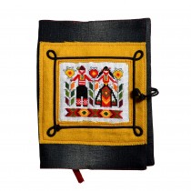 Book cover with traditional dance• embroidery