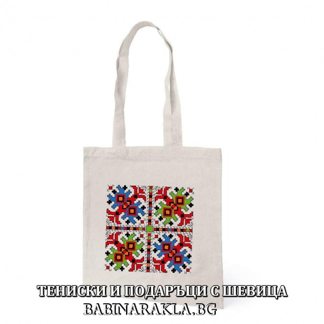 Cotton bag with embroidery 006