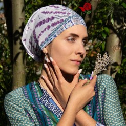 Bandana White Lavander