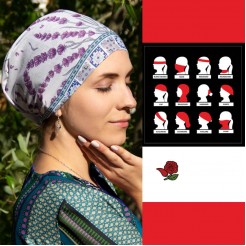Bandana White Lavander