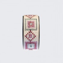 Leather Bracelets with Embroidery Harmony