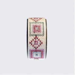 Leather Bracelets with Embroidery Harmony