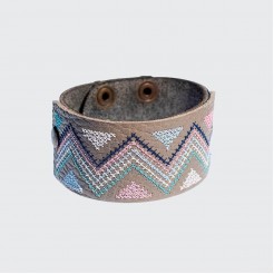Leather Bracelets with Embroidery Concord