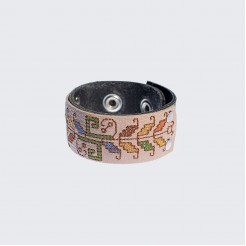 Leather Bracelets with Embroidery Generous