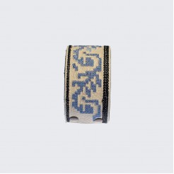 Leather Bracelets with Embroidery Delicate