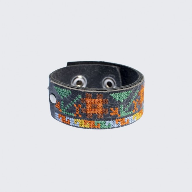 Leather Bracelets with Embroidery Lovely