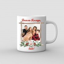 Personalized Christmas Mug with Photo and Message – Model 2