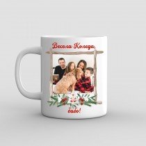 Personalized Christmas Mug with Photo and Message – Model 2