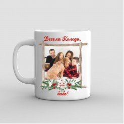 Personalized Christmas Mug with Photo and Message – Model 2