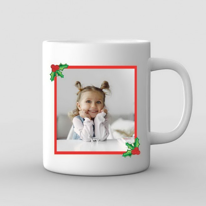 Best Grandma Christmas Mug with Photo