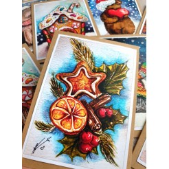 Christmas card – Christmas twig