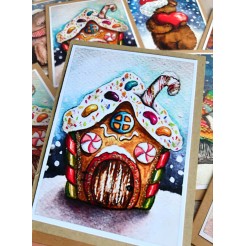 Christmas House Card 