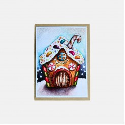 Christmas House Card 