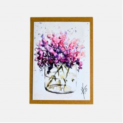 Lilac Bloom Art Card