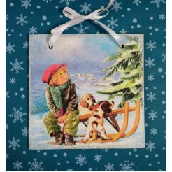 Panel Christmas Sleigh