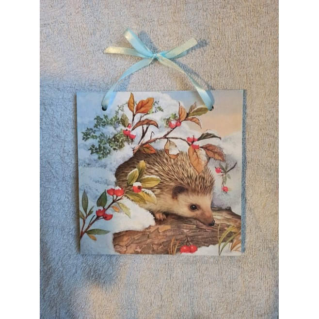 Christmas board Hedgehog