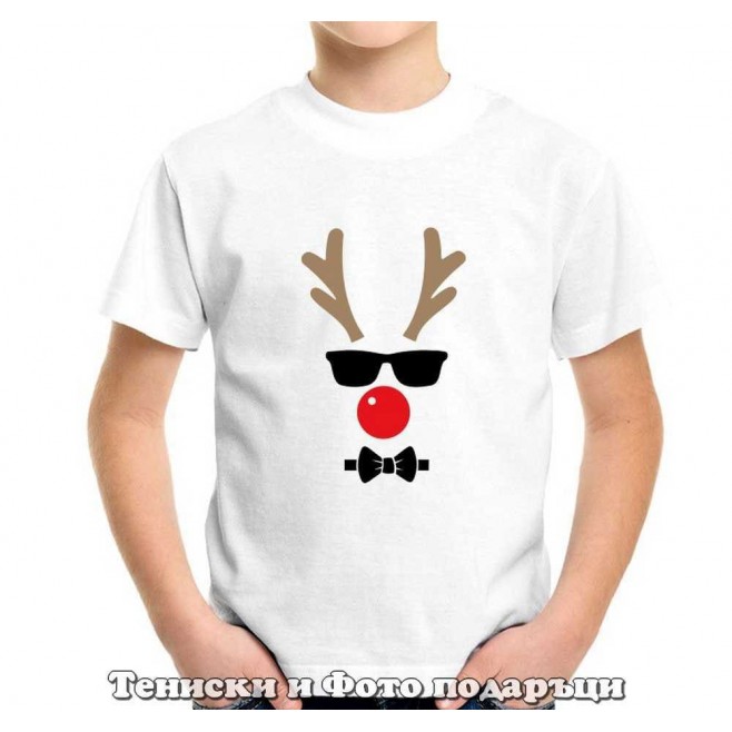 Children's Christmas T-shirt Christmas Deer - for a boy