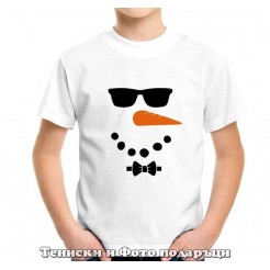 Children's Christmas T-shirt Snowman - for a boy