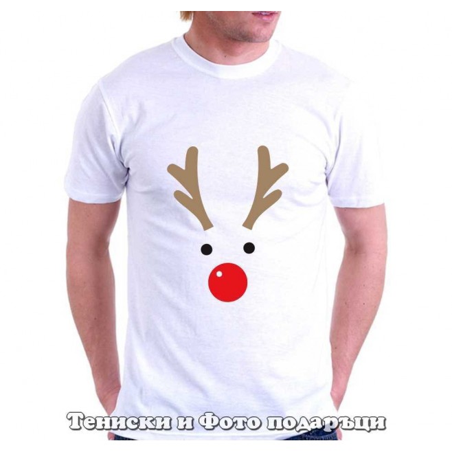 Men's Christmas T-shirt Christmas Deer