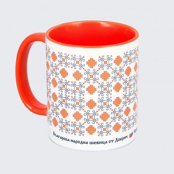 Cup with Embroidery from Bourgas - orange