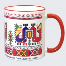 Mug with embroidery from the Dupnica Area