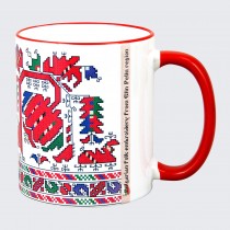Cup with embroidery  from Elin Pelin (Shopski Folklore Region)