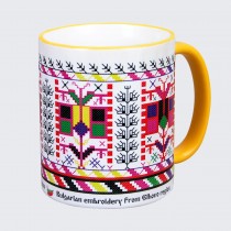 Cup with Embroidery  from Elhovo - The Tree of Life • white