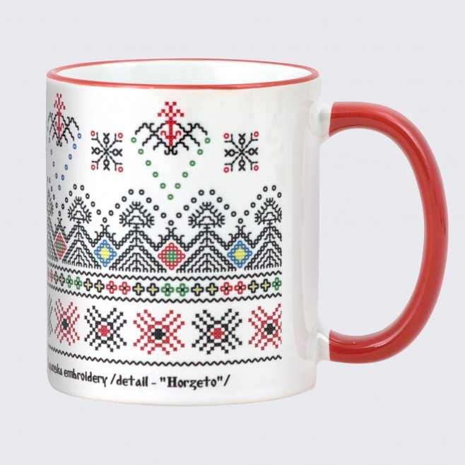 Cup with Bulgarian Kapan embroidery