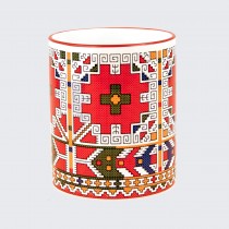 Чаша с Българска Македонска Шевица от Костур