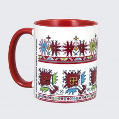 Mug decorated with embroidery from Lovech-model 2