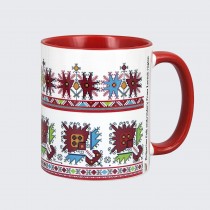 Mug decorated with embroidery from Lovech-model 2
