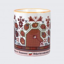 A cup decorated with embroidery from the Pleven - model 2