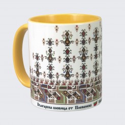 A cup decorated with embroidery from the Pleven - model 1