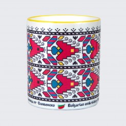 A cup decorated with embroidery from Sliven - model 2