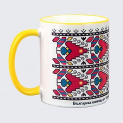 A cup decorated with embroidery from Sliven - model 2