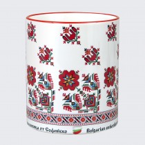 A cup decorated with embroidery from the Sofia Area