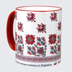 A cup decorated with embroidery from the Sofia Area