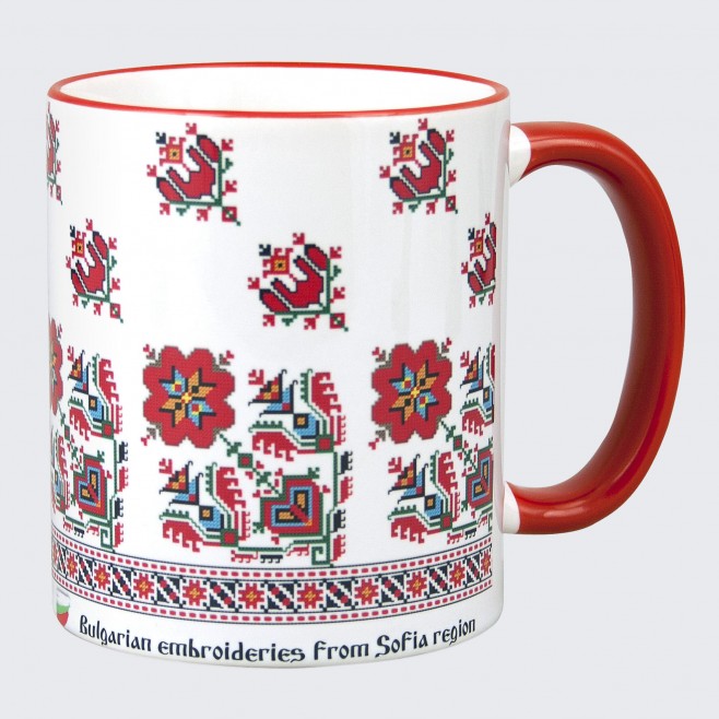 A cup decorated with embroidery from the Sofia Area