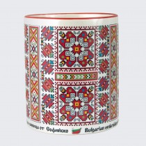 Embroidery cup from the village of Buhovo • Svilenitsa - model 1