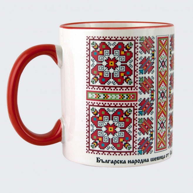 Embroidery cup from the village of Buhovo • Svilenitsa - model 1