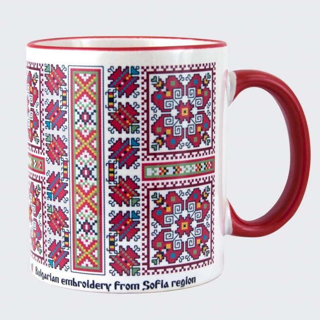 Embroidery cup from the village of Buhovo • Svilenitsa - model 1