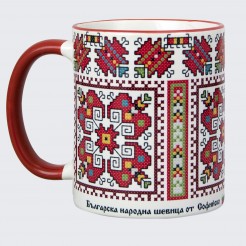 A cup decorated with embroidery from the Sofia - Buhovo Village - model 2