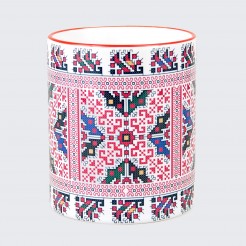 A cup decorated with embroidery from the Vratsa / Northwestern Folklore Region /