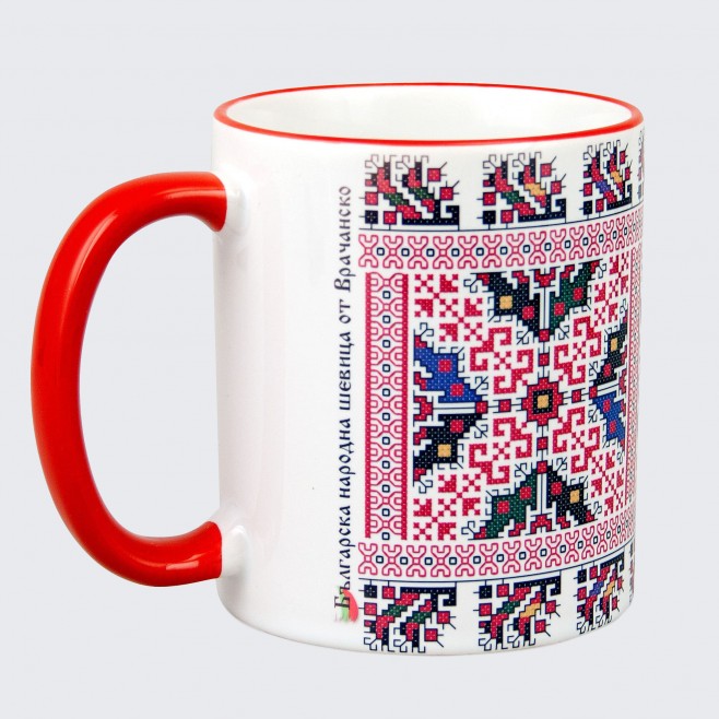 A cup decorated with embroidery from the Vratsa / Northwestern Folklore Region /