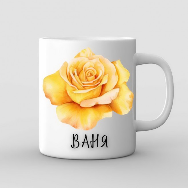 Name day mug Yellow Rose