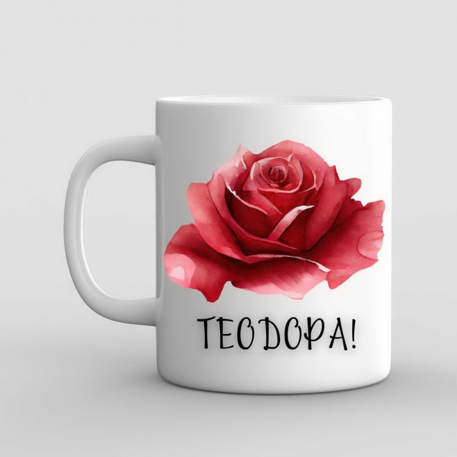 Name day mug Rose