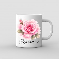 “Delicate Rose” Mug for Gergana