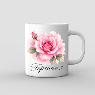 “Delicate Rose” Mug for Gergana