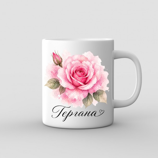“Delicate Rose” Mug for Gergana