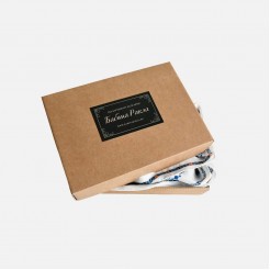 Vesca The Sea Scarf and Bracelet Set with embroideries motives